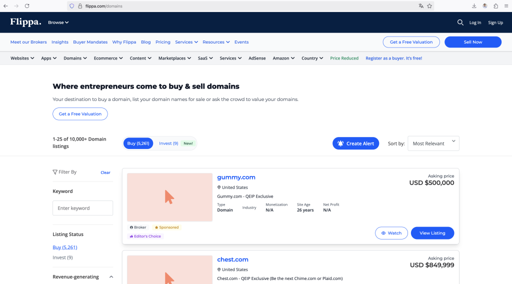 ¿Cómo vender un dominio?
